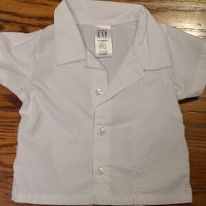 GAP Kids Classic White Button-Down Shirt